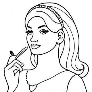 Pagina Para Colorir Da Barbie Maquiadora 70393-58198