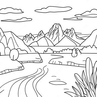 Pagina Para Colorir Da Paisagem De Wyoming 70453-58247