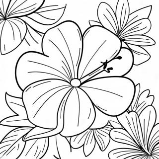 Pagina Para Colorir Hibisco Tropical 7045-5736