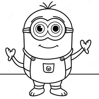 Pagina Para Colorir Do Minion Kevin 70503-58288