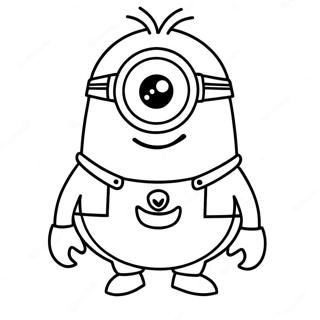 Pagina Para Colorir Do Minion Kevin Engracado 70504-58293