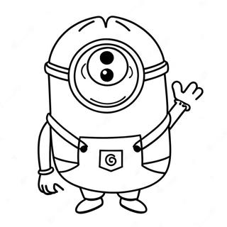 Pagina Para Colorir Do Minion Kevin Engracado 70504-58294