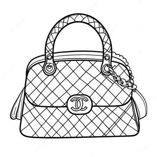 Pagina Para Colorir Da Bolsa De Mao Da Chanel 70524-58305