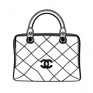 Pagina Para Colorir Da Bolsa De Mao Da Chanel 70524-58307