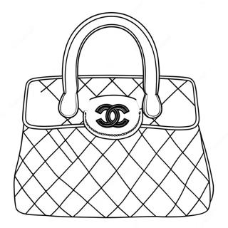 Pagina Para Colorir Da Bolsa De Mao Da Chanel 70524-58308