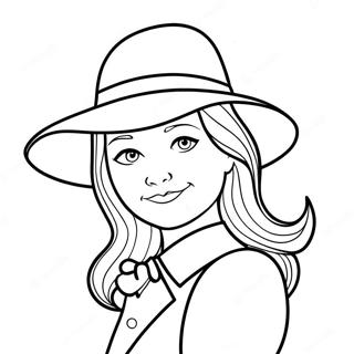 Pagina Para Colorir Da Madeline Com Seu Chapeu Iconico 70534-58316