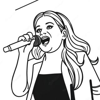 Pagina Para Colorir Da Meghan Trainor Cantando No Palco 70614-58375