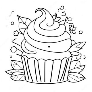 Pagina Para Colorir Deliciosa Cupcake 7065-5751