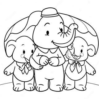 Pagina Para Colorir Do Babar Com Amigos 70674-58419