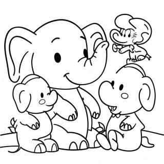 Pagina Para Colorir Do Babar Com Amigos 70674-58420