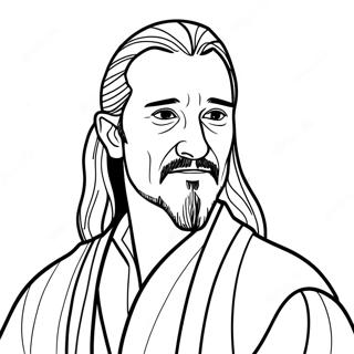 Pagina Para Colorir Qui Gon Jinn 70753-58484