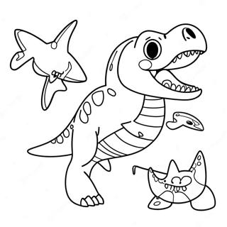 Pagina Para Colorir Tubarao Dinossauro 70813-58544