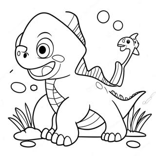 Pagina Para Colorir Tubarao Dinossauro Amigavel 70814-58526