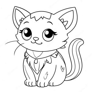 Pagina Para Colorir Gato Goth Pastel Fofo 7085-5765