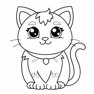 Pagina Para Colorir Gato Goth Pastel Fofo 7085-5767