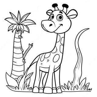 Pagina Para Colorir Do Melman Madagascar 70863-58584