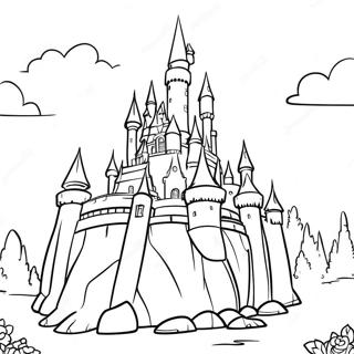 Pagina Para Colorir Do Encantador Castelo Disney De Thomas Kinkade 70944-58646