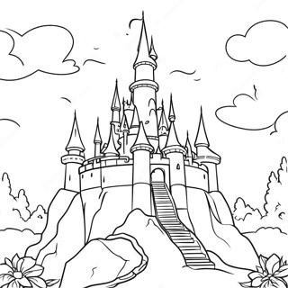 Pagina Para Colorir Do Encantador Castelo Disney De Thomas Kinkade 70944-58648