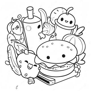 Pagina Para Colorir De Chibi De Comida 70983-58663