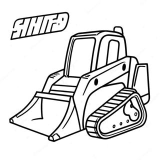 Pagina Para Colorir De Maquina Pesada Skid Steer 7104-5780