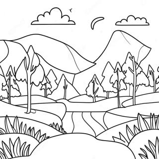 Pagina Para Colorir De Paisagem Escandinava 71053-58730