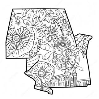 Pagina Para Colorir Do Contorno Do Estado De Illinois 71083-58755