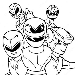 Pagina Para Colorir Equipe Mighty Morphin Power Ranger 71164-58817