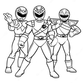 Pagina Para Colorir Equipe Mighty Morphin Power Ranger 71164-58819