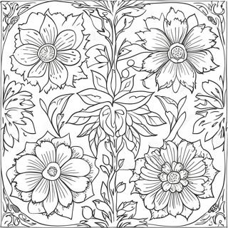 Pagina Para Colorir Padrao Floral De William Morris 71193-58838