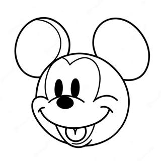 Pagina Para Colorir Rosto Do Mickey Mouse Feliz 71204-58865