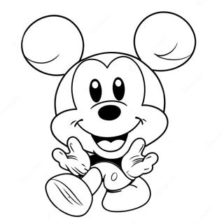 Pagina Para Colorir Rosto Do Mickey Mouse Feliz 71204-58866