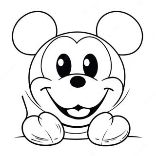 Pagina Para Colorir Rosto Do Mickey Mouse Feliz 71204-58867