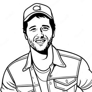 Luke Bryan Páginas Para Colorir