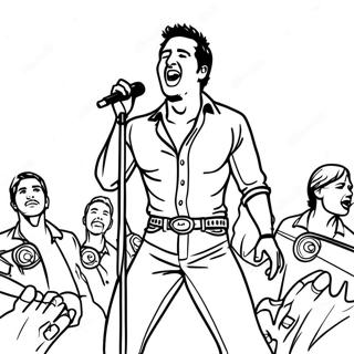 Pagina Para Colorir Do Luke Bryan Se Apresentando No Palco 71294-58921