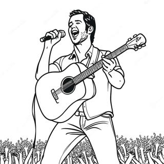 Pagina Para Colorir Do Luke Bryan Se Apresentando No Palco 71294-58922