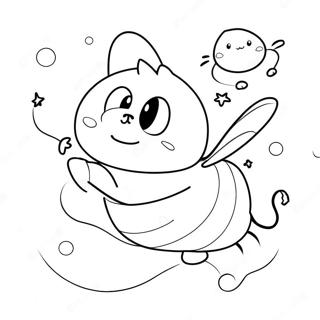 Pagina Para Colorir Do Bee E Puppycat Voando Juntos 71304-58940