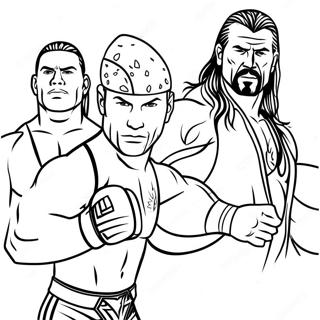 Pagina Para Colorir Dos Superstars Da Wwe Em Acao 71354-58970