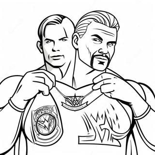 Pagina Para Colorir Dos Superstars Da Wwe Em Acao 71354-58971