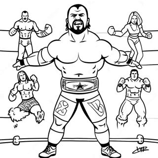 Pagina Para Colorir Dos Superstars Da Wwe Em Acao 71354-58972