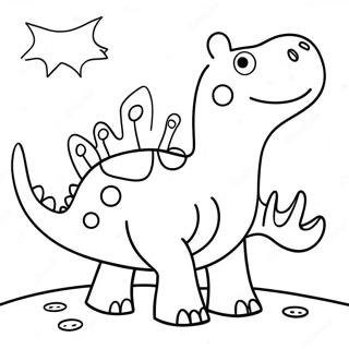 Pagina Para Colorir Da Peppa Pig Dinossauro 71393-58994