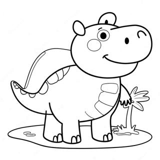 Pagina Para Colorir Da Peppa Pig Dinossauro 71393-58996