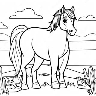 Pagina Para Colorir Do Cavalo Western 71413-59014