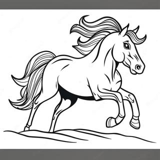 Pagina Para Colorir Do Majestoso Cavalo Western Galopando 71414-59012