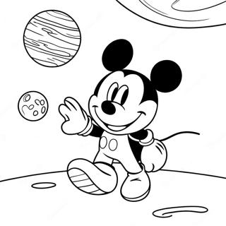 Aventura Espacial Do Clube Do Mickey Mouse Páginas Para Colorir