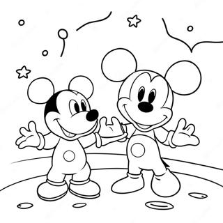 Pagina Para Colorir Da Aventura Espacial Do Mickey Mouse Clubhouse 71433-59046