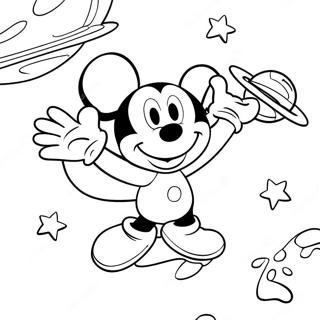 Pagina Para Colorir Da Aventura Espacial Do Mickey Mouse Clubhouse 71433-59047