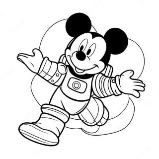 Aventura Espacial Do Clube Do Mickey Mouse Páginas Para Colorir