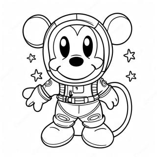 Pagina Para Colorir Do Mickey Mouse Em Um Traje Espacial Colorido 71434-59031