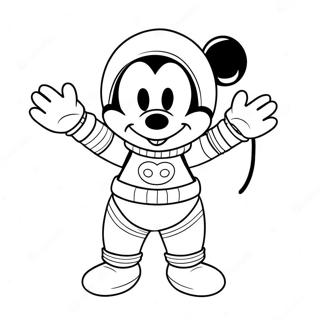 Pagina Para Colorir Do Mickey Mouse Em Um Traje Espacial Colorido 71434-59032