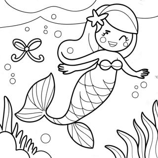 Pagina Para Colorir Da Sereia E Do Golfinho 71533-59114